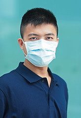 Image showing man wear face mask