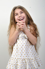 Image showing Laughing happy little girl