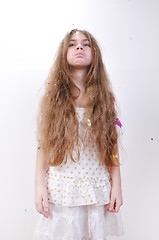 Image showing Girl with very long hair