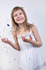 Image showing Beautiful happy little girl