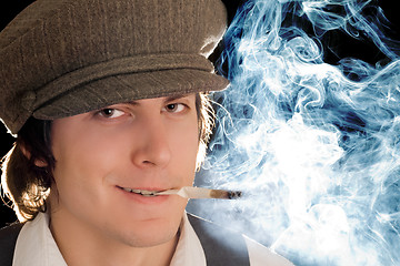 Image showing Smoking man