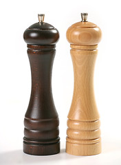 Image showing wooden peppermills