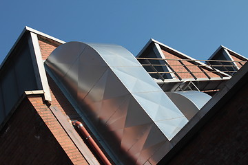 Image showing factory roofs