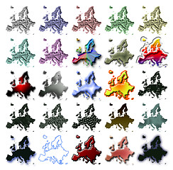 Image showing Europe maps 4