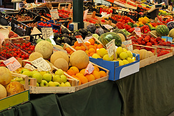 Image showing Fruit market stall