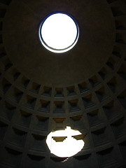 Image showing The ceiling in Pantheon, Rome