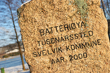 Image showing Batteriøya