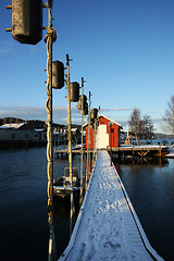 Image showing Winter harbour