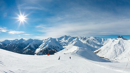 Image showing Skiing