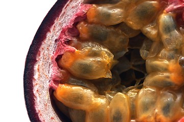 Image showing passion fruit macro