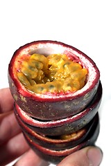 Image showing passion fruits stack