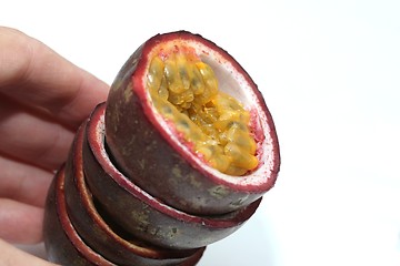 Image showing passion fruit stack