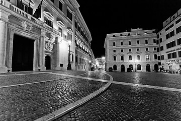 Image showing Cobblestone streets of Rome