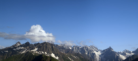 Image showing Panorama summer Mountain