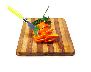 Image showing fresh orange sliced