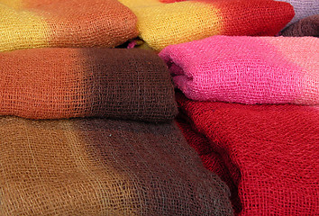 Image showing Colourful Scarfs
