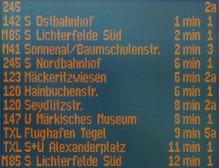 Image showing Timetable