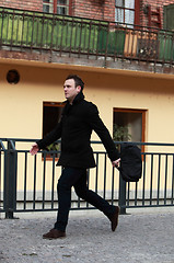 Image showing Man in a hurry