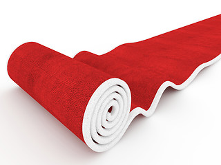 Image showing red carpet