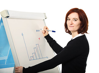 Image showing businesswoman at work