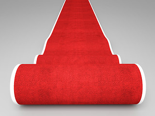 Image showing red carpet