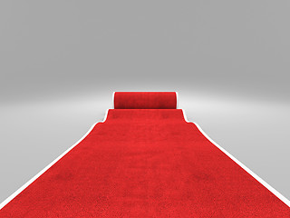 Image showing red carpet