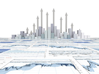 Image showing financial graph chart