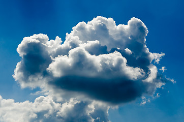 Image showing relief  beautiful clouds 