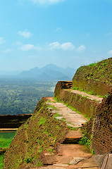 Image showing View from mount Sigiriya, Sri Lanka (Ceylon).