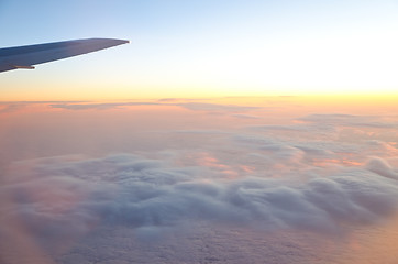 Image showing wing of an airplane 