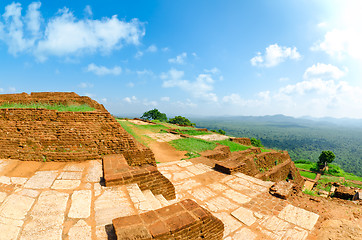 Image showing View from mount Sigiriya, Sri Lanka (Ceylon).