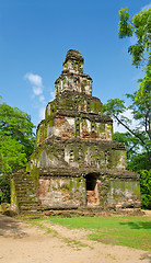 Image showing Tower Satmahal Prasada in Polonnaruwa