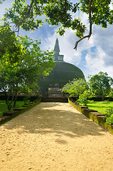 Image showing fourth largest dagoba in Sri Lanka after the three great dagobas
