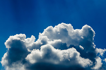 Image showing relief  beautiful clouds 