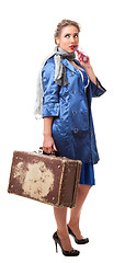 Image showing single woman traveling