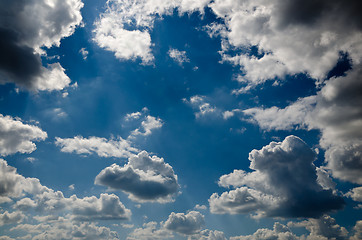 Image showing relief  beautiful clouds 