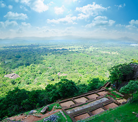 Image showing ancient ruins in the vicinity mount Sigiriya, Sri Lanka (Ceylon)