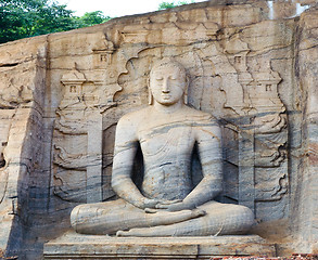 Image showing gal vihara Buddha