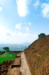 Image showing View from mount Sigiriya, Sri Lanka (Ceylon).