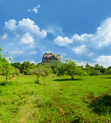 Image showing View of mount Sigiriya, Sri Lanka (Ceylon).