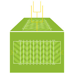 Image showing American football field