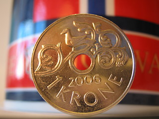 Image showing Coin and flag