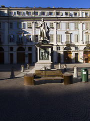 Image showing Piazza Gioberti particular, Turin Piedmont Italy
