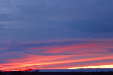 Image showing Colorful winter glow