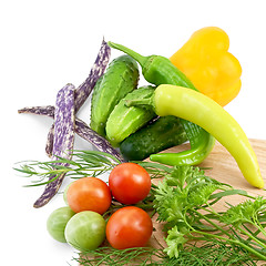 Image showing Vegetables with beans