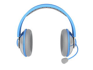 Image showing Stereo headphone with mic