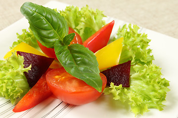 Image showing Vegetarian salad