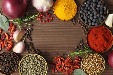 Image showing Spices and herbs