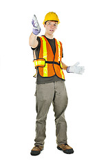 Image showing Construction worker gesturing