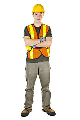 Image showing Construction worker with arms crossed